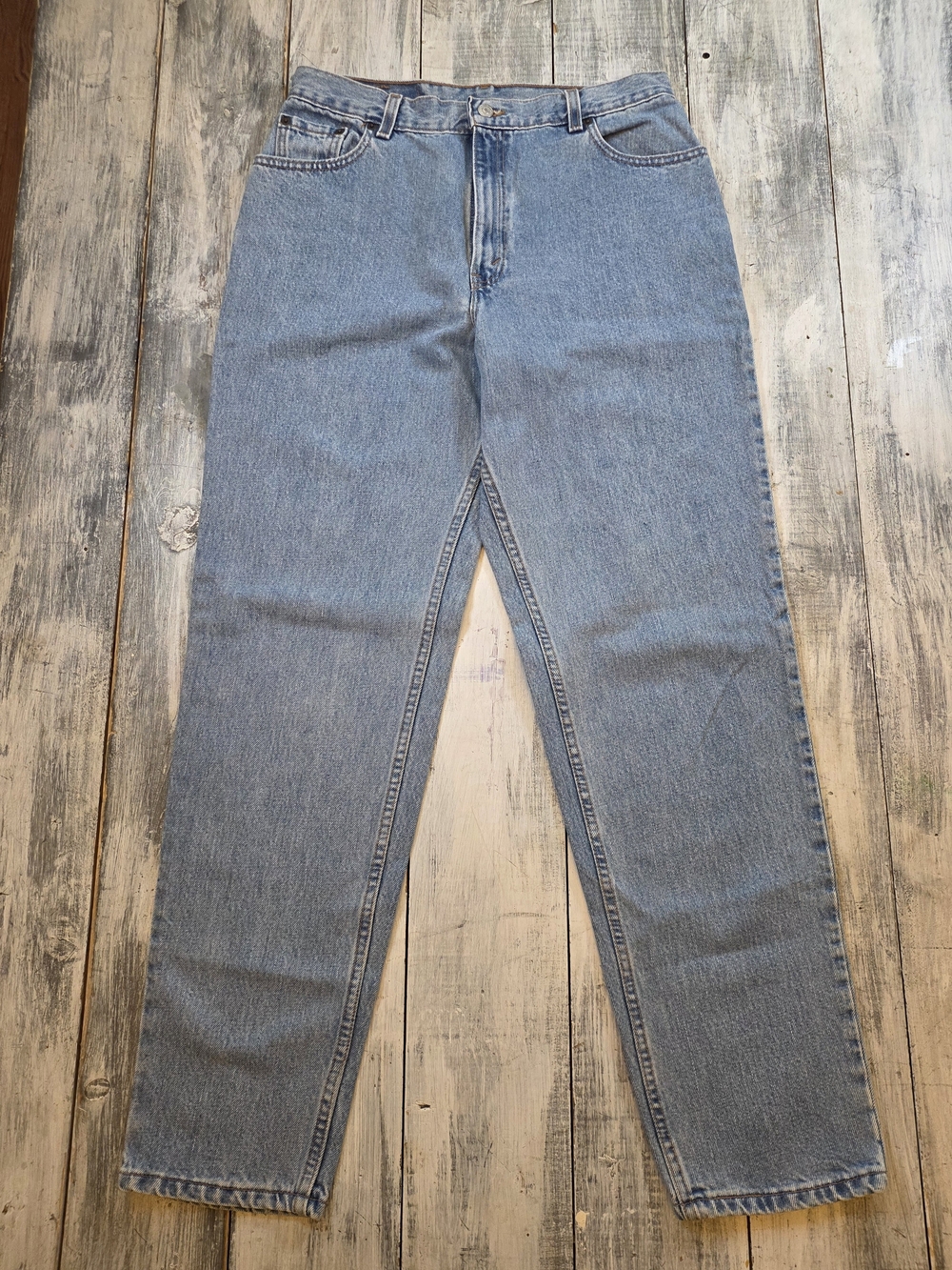 Vintage 80s Levi's 550 Women's Relaxed Tapered Leg Blue Jeans sz 14L Made In USA
